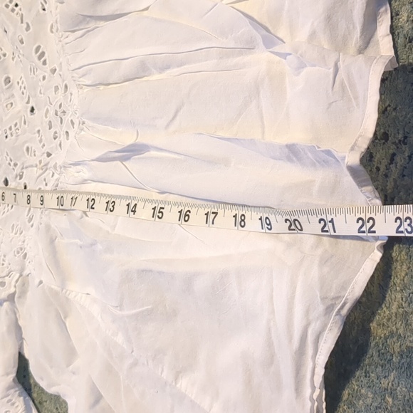 H&M White Blouse with Eyelet Embroidery - Picture 5 of 9